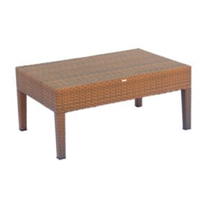Mesa de Centro Retangular Trançada Milão