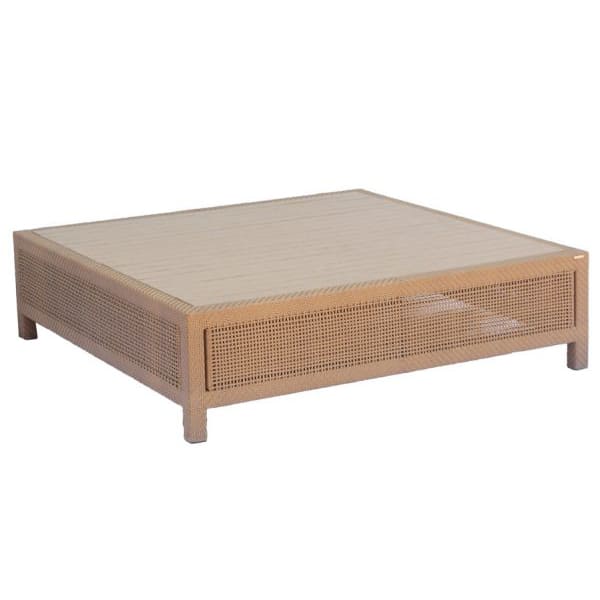 Mesa de Centro Atenas Quad com Madeira Ecológica