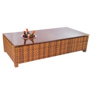 Mesa de Centro Atenas Ret com Vidro e Geleira