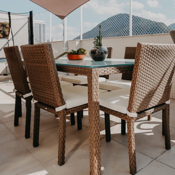 Mesa de Jantar Retangular de Vidro Atenas - Imagem 3