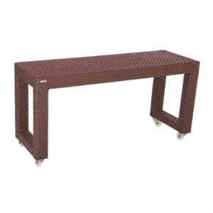 Mesa Lateral Retangular com Rodinhas Riviera