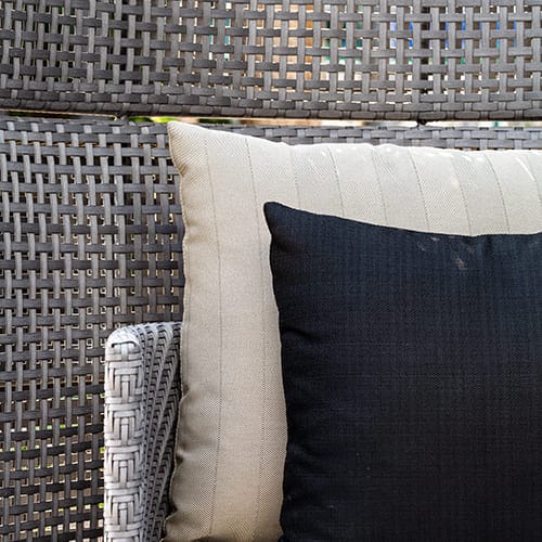 Almofada O'Herringbone White Linen + O'Top Linen Black